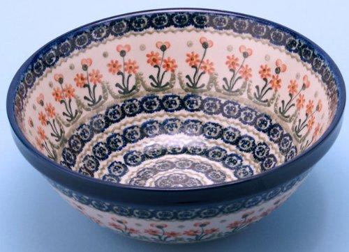 Algopix Similar Product 2 - Polish Pottery Serving Bowl 4 H x 9