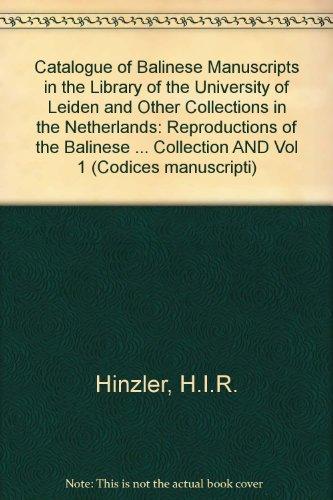 Algopix Similar Product 12 - Catalogue of Balinese Manuscripts in