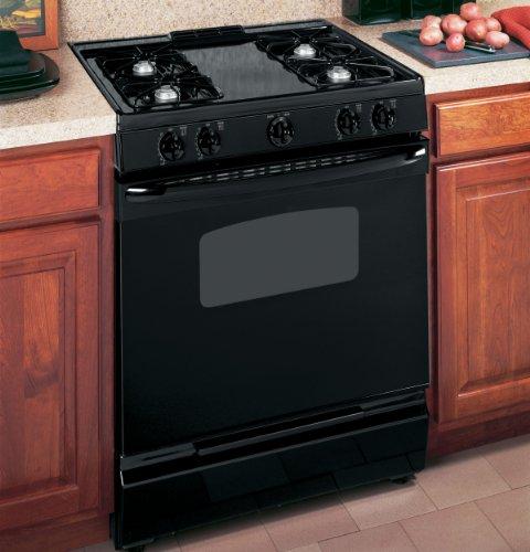 Algopix Similar Product 12 - GE JGSS05DEMBB 30 Black Gas SlideIn