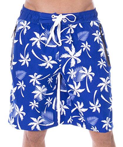 Algopix Similar Product 7 - ZENCO Mens Mark Tropical Print Elastic