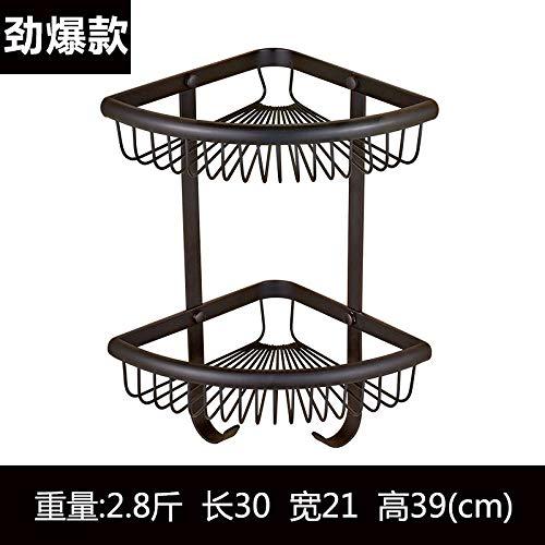 Algopix Similar Product 12 - Hlluya Bathroom Accessory Set Black A