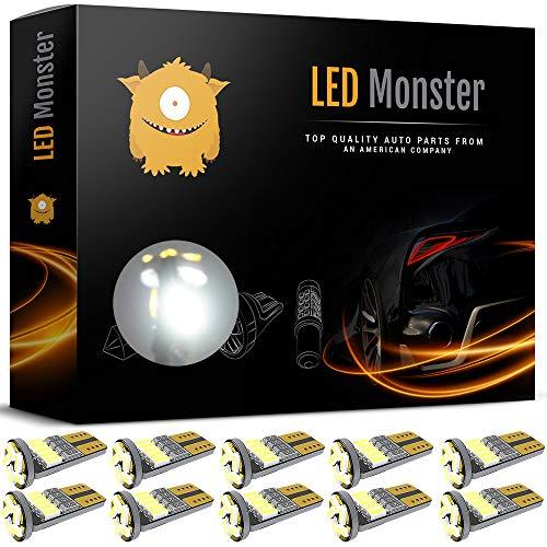 Algopix Similar Product 13 - LED Monster 10pcs T10 Wedge Best Value