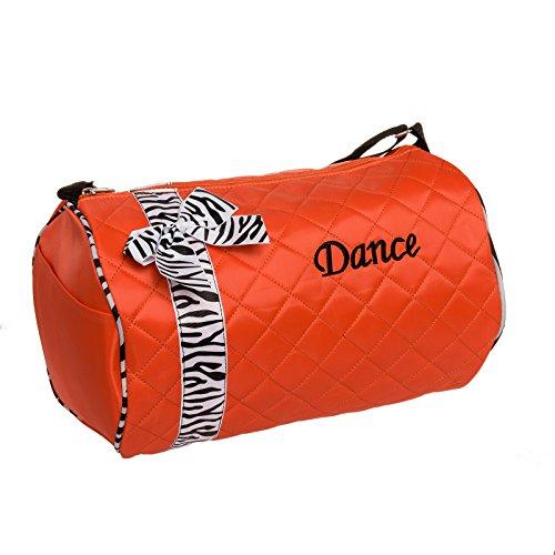 Algopix Similar Product 14 - Girls Dance Duffle Bag w Zebra Print