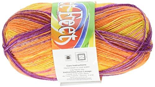 Algopix Similar Product 14 - Mary Maxim Sweet Feet Yarn, Orange
