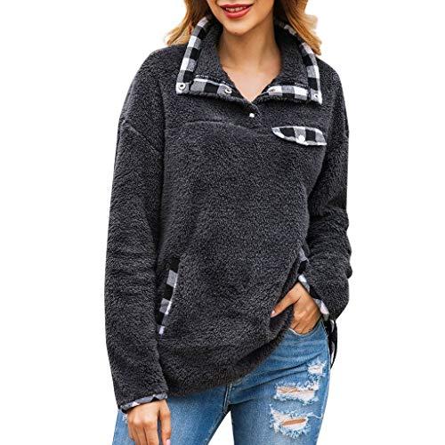 Algopix Similar Product 13 - Aunimeifly Women Plaid Patchwork