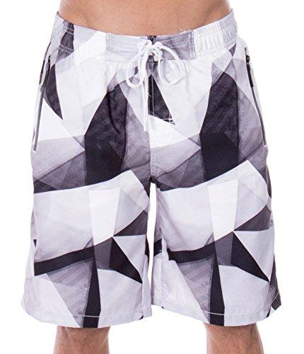 Algopix Similar Product 3 - ZENCO Mens Jayden Triangle Geo Print