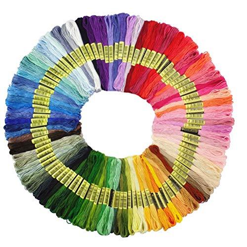 Algopix Similar Product 12 - Premium Rainbow Color Embroidery Floss