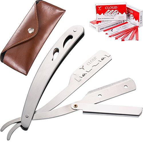 Algopix Similar Product 8 - TecUnite Straight Razor with 60 Pieces