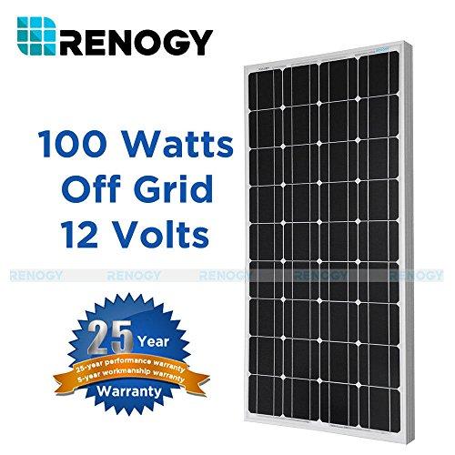 Algopix Similar Product 6 - Renogy 100W Watt Solar Panel Mono 12V