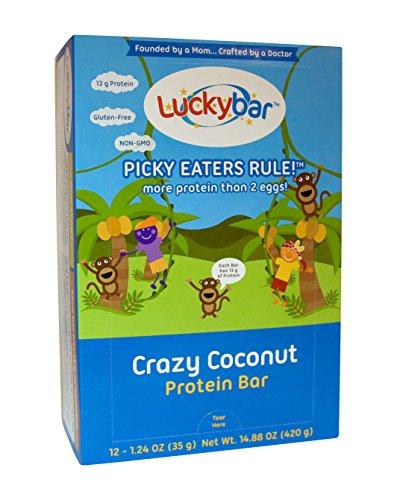 Algopix Similar Product 11 - Luckybar  Crazy Coconut Protein Bar 