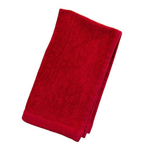 Algopix Similar Product 14 - Red Deluxe Hemmed Fingertip Towels 11in