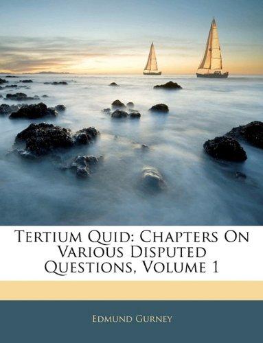 Algopix Similar Product 15 - Tertium Quid Chapters On Various