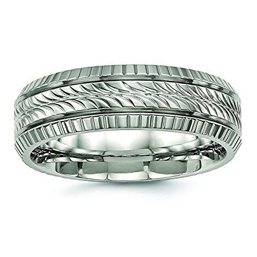 Algopix Similar Product 14 - Bridal Titanium Polished Grooved and