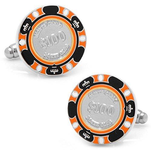 Algopix Similar Product 1 - Mens Plated 100 Orange Poker Chip
