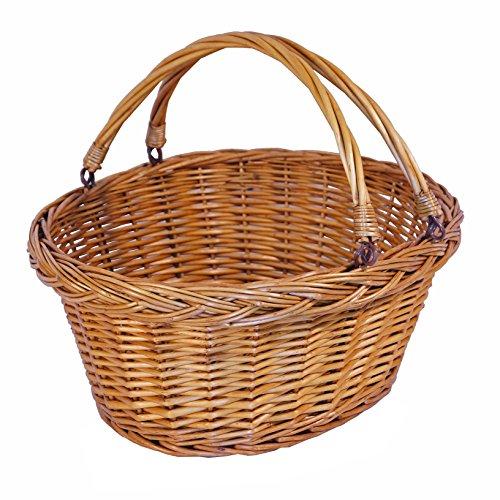 Algopix Similar Product 1 - Oval Willow Shopping Basket
