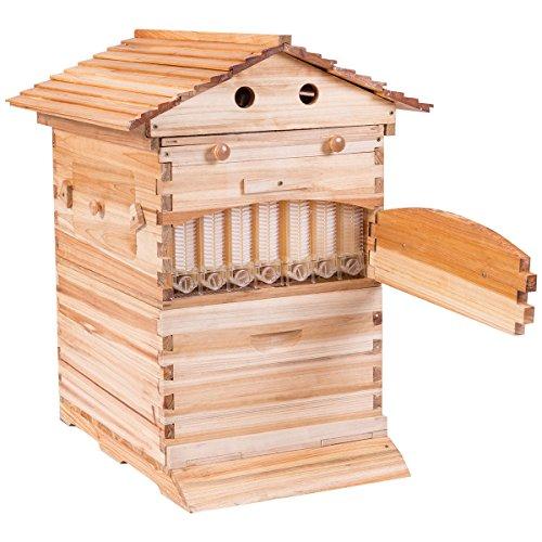 Algopix Similar Product 19 - Goplus Beehive Frames Flow Honey Wooden