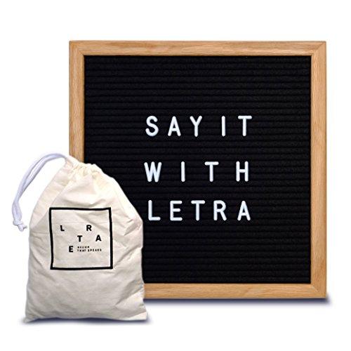Algopix Similar Product 17 - Felt Letter Board  Black 10 x 10