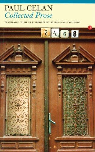 Algopix Similar Product 12 - Collected Prose: Paul Celan