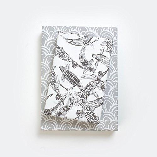 Algopix Similar Product 6 - Black and White Koi Fish and Scales