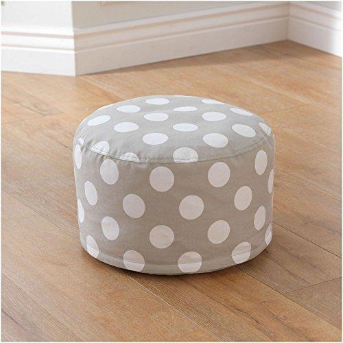 Algopix Similar Product 15 - KidKraft Round Pouf Gray with White