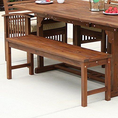 Algopix Similar Product 6 - WE Furniture Acacia Wood Patio Chairs