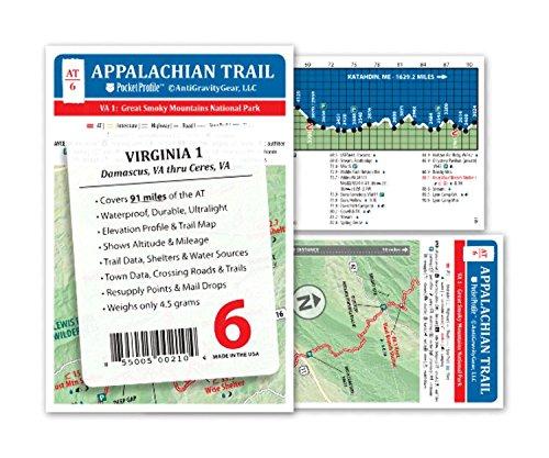 Algopix Similar Product 4 - Appalachian Trail Map AT6 Damascus VA