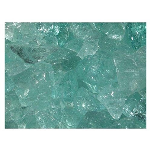 Algopix Similar Product 14 - 10 lbs Glass Pebbles Color: Aqua