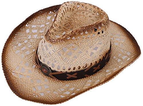 Algopix Similar Product 1 - Unisex Woven Straw Cowboy Hat with