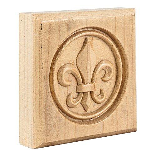 Algopix Similar Product 15 - Box of 10 Hard Maple Fleur De Lis