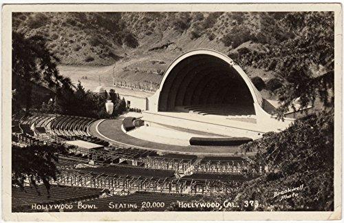Algopix Similar Product 7 - Real Photo Postcard Hollywood Bowl in