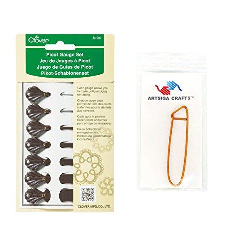 Algopix Similar Product 8 - Clover Picot Gauge Set Bundle with 1