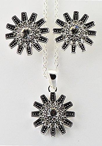 Algopix Similar Product 6 - Jewelry set, spur rowel crystal stones