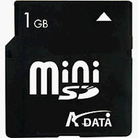 Algopix Similar Product 8 - A-DATA 1GB miniSD Card with Adapter