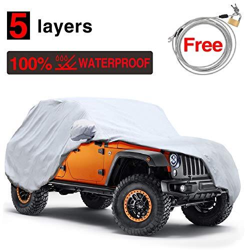 Algopix Similar Product 7 - KAKIT 5 Layers Jeep Cover for Jeep