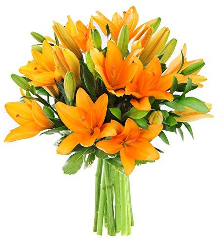 Algopix Similar Product 3 - KaBloom Bouquet of Fresh Orange Lilies