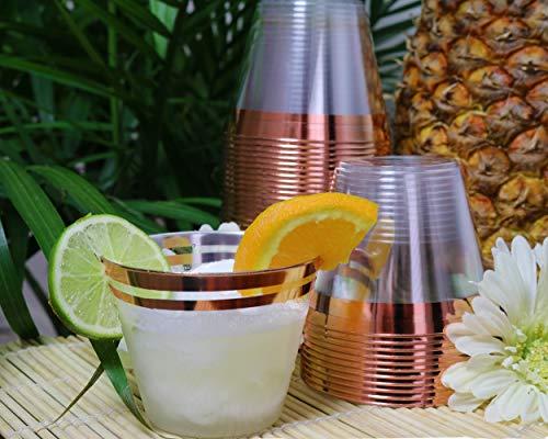 Algopix Similar Product 18 - 100 Rose Gold Plastic Cups  9 Oz