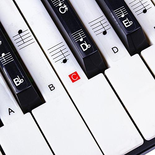 Algopix Similar Product 2 - Stickers for Piano Keyboard Music Note