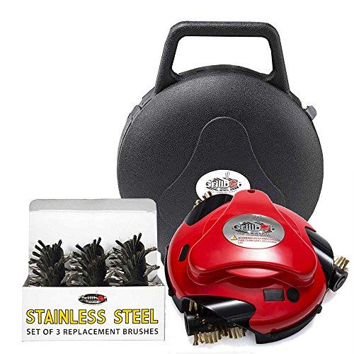 Algopix Similar Product 13 - Grillbot Automatic Grill Cleaner Red
