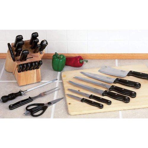 Algopix Similar Product 3 - 16 PC CUTLERY IN BLOCK Cutlery  Wood