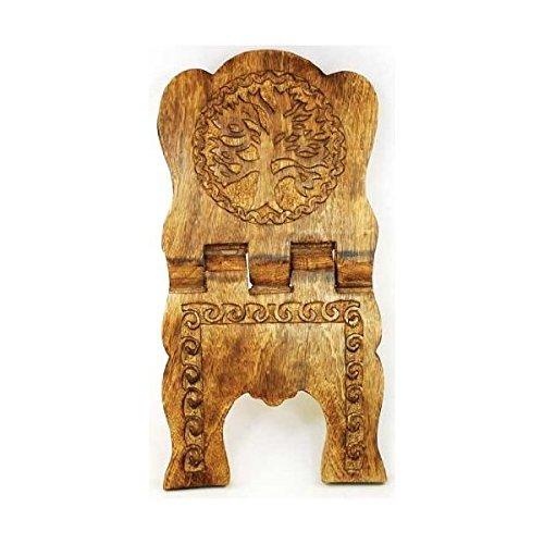 Algopix Similar Product 9 - Large Tree of Life Wooden Book Holder