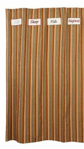 Algopix Similar Product 1 - IHF New Shower Curtain Cordwood Design