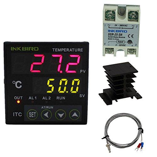 Algopix Similar Product 14 - Inkbird ITC100 PID Thermostat SSR Heat