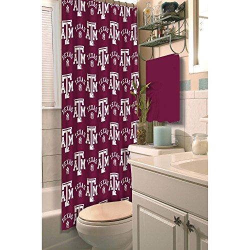 Algopix Similar Product 12 - Texas A&M Aggies Fabric Shower Curtain