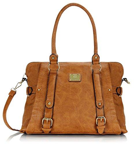 Algopix Similar Product 11 - Scarleton Medium Belt Accent Tote Bag