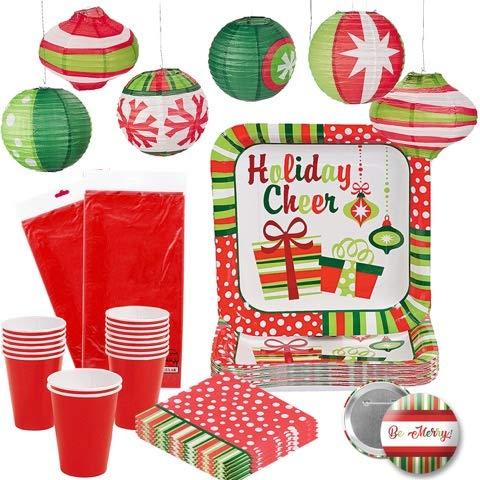 Algopix Similar Product 10 - Christmas Holiday Tableware Disposable