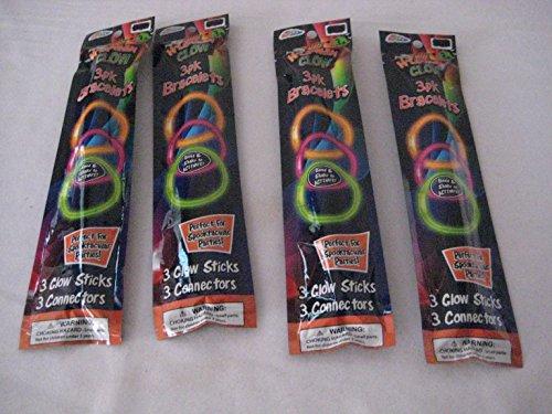 Algopix Similar Product 1 - Glow in the Dark bracelets (4 pack)