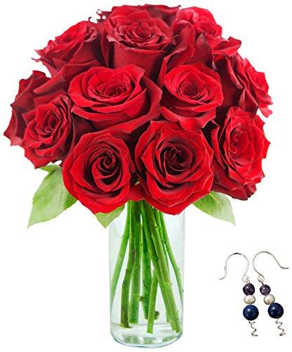 Algopix Similar Product 12 - KaBloom Romantic Red Rose Bouquet 12