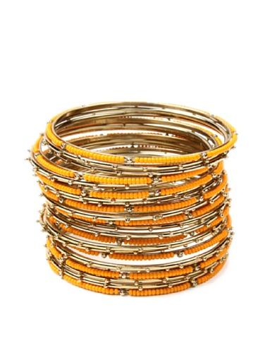 Algopix Similar Product 16 - Amrita Singh Goa Bangle Set Orange