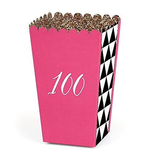 Algopix Similar Product 19 - Chic 100th Birthday  Pink Black and