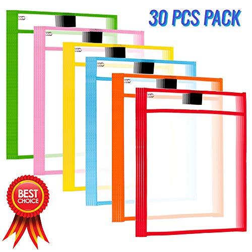 Algopix Similar Product 5 - Dry Erase Pocket Sleeves  30 Pack 